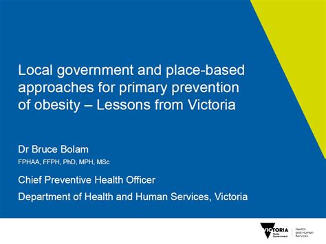 National Obesity Summit Presentation Dr Bruce Bolam Local