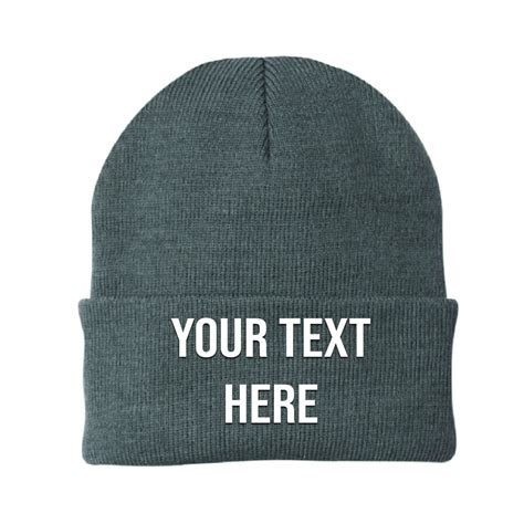 Personalized Any Logo Artwork Design Beanie Cap Ski Cap Snow Cap Logo