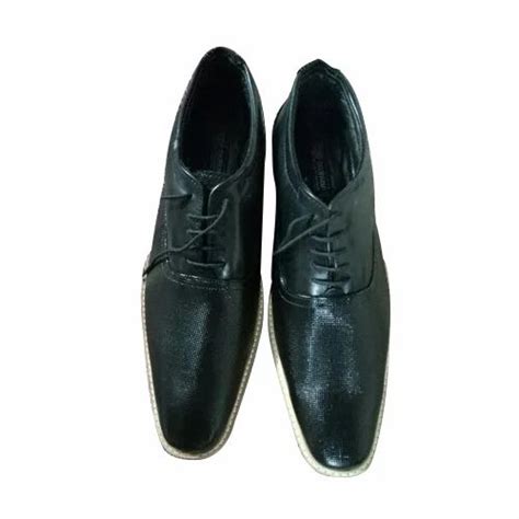 leather formal mens black casual shoes size   rs pair  thane