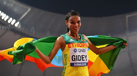 Ethiopias Gidey Wins Womens World 10000m Title