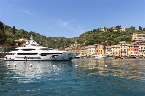 Landscapes, Houses and Villas on the Sea Along the Coast of Portofino ...