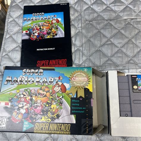 Super Mario Kart Nintendo SNES 1992 Best Of Edition CIB EBay