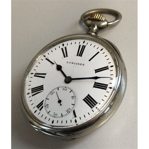 Antico Orologio Tasca Longines Fs Ferrovie Epoca Old Pocket Watch