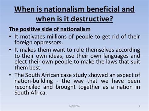 The Positive And Negative Features Of Nationalism South Africa