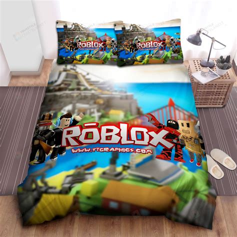 Roblox Creative Characters Bed Sheets Spread Duvet Cover Bedding Sets ...