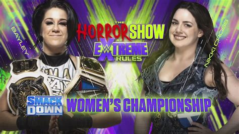 Wwe The Horror Show At Extreme Rules Bayley Vs Nikki Cross