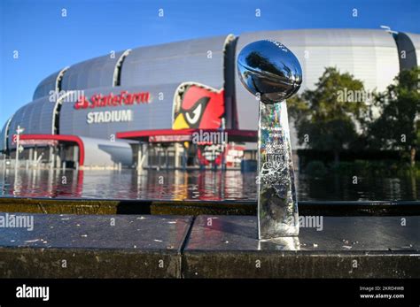 A General Overall View Of Super Bowl Vince Lombardi Trophy And State