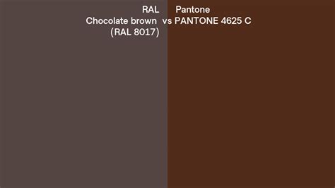 Ral Chocolate Brown Ral Vs Pantone C Side By Side Comparison