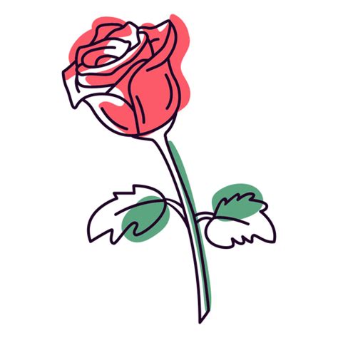 Red Rose Color Stroke Png And Svg Design For T Shirts