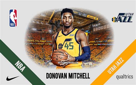 Donovan Mitchell Utah Jazz Jugador De Baloncesto Americano Nba