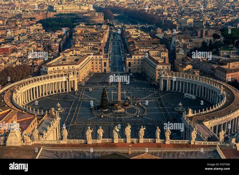 Aerial View Of Vatican City And Rome Italy Stock Photo Alamy