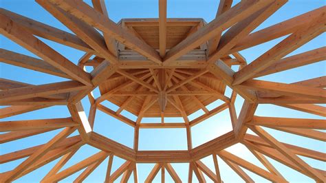 Building A 70 Clear Span Timber Frame Octagon Youtube