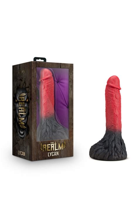 The Realm Lycan Lock On Werewolf Dildo Red Bl