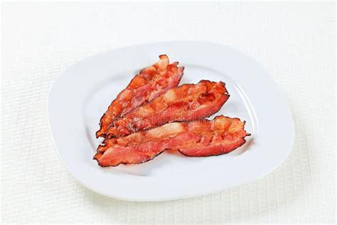 Fried bacon strips stock image. Image of rashers, grilled - 52106913