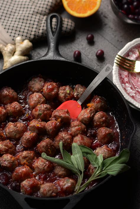 Turkey Meatballs With Cranberry Glaze Simple Seasonal