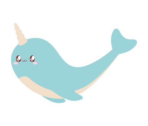 nice baby narwhal 5968655 Vector Art at Vecteezy