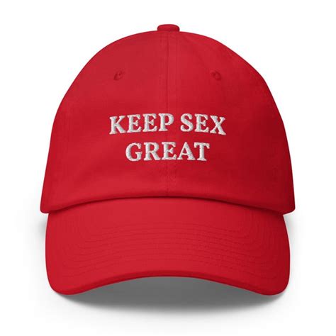 Keep Sex Great Dad Hat Red