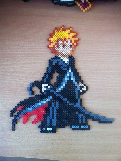 Pixel Art Perler Beads Bleach Kurosaki Ichigo Bankai Amazon It