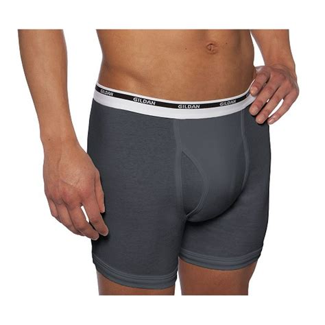 Gildan Gildan Mens Premium Cotton Tagless Boxer Brief 5 Pack