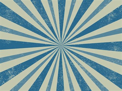 Premium Vector Vintage Blue Ray Retro Burst Background