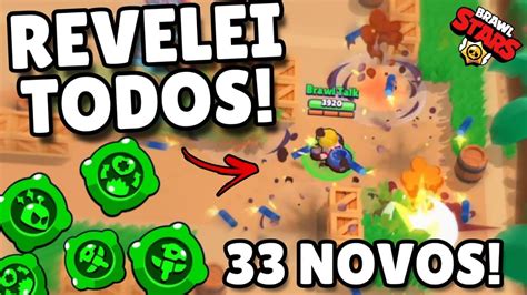 REVELEI TODOS OS NOVOS 33 ACESSÓRIOS DO BRAWL STARS YouTube