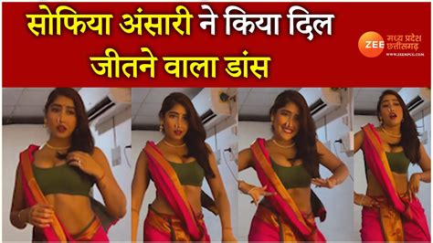 Sofia Ansari Did Heart Winning Dance In Saree See Different Style Viral