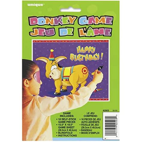 Buy Deluxe Pin The Tail On The Donkey Party Game Pack Of 12