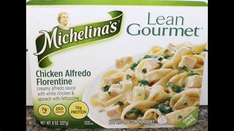 Michelina’s Lean Gourmet Chicken Alfredo Florentine Review Youtube