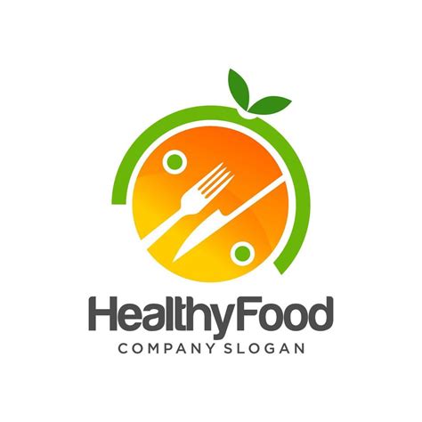 Healthy Food Logo Template Vector Art At Vecteezy