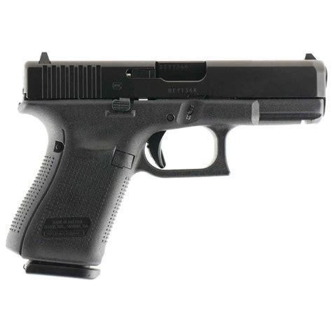 Glock 19 G5 Ameriglo Bold Sights 9mm Luger 4 02in Black Ndlc Pistol 10 1 Rounds Black