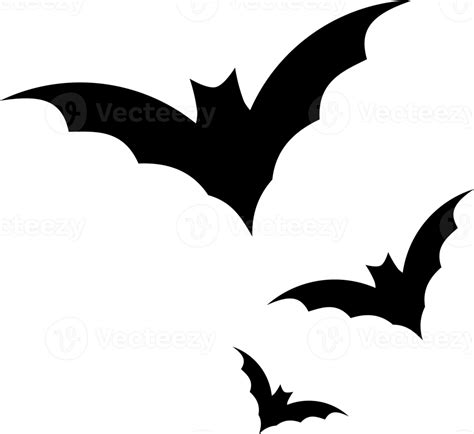 Halloween flying bats illustration 11658895 PNG