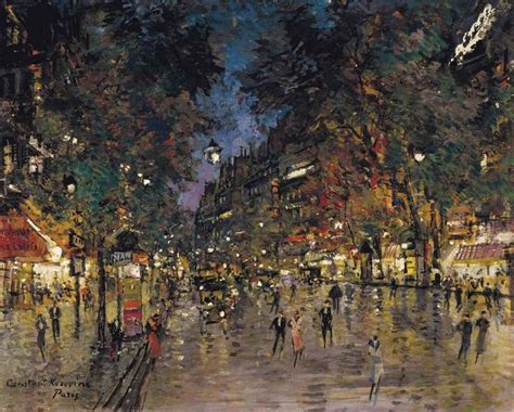 Konstantin Korovin 1861 1939 Paris Painting Paris Painting