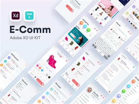 E Comm Free Adobe Xd Ui Kit By Nimasha Perera On Dribbble