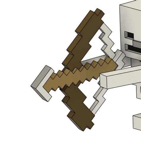 3D Printable Minecraft Bow and Arrow by Rick