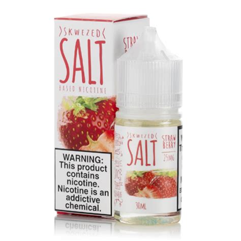 Strawberry Salt E Liquid By Skwezed 25 50 Mg Vape Bazaar