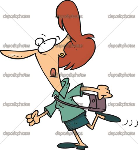 Cartoon Determined Woman — Stock Vector © Ronleishman 13941138