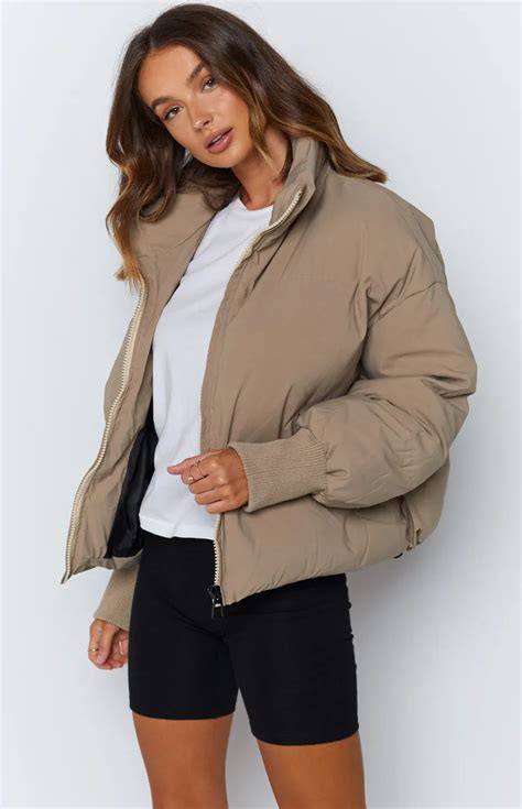 Remi Puffer Jacket Nude Cardigans Dresses And Stylish Outerwear