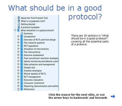 Click To Start The Trial Protocol Tool Getting