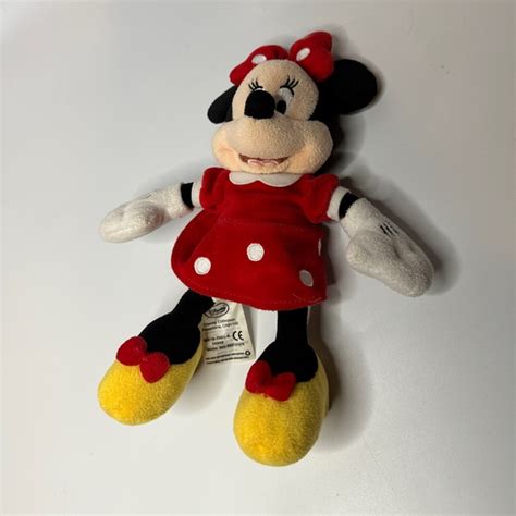 Disney Toys Disney Collection Minnie Mouse Plush Red And White