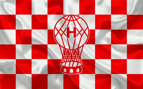 Logo De Ca Huracan Arte Creativo Bandera A Cuadros Blanca Roja Club