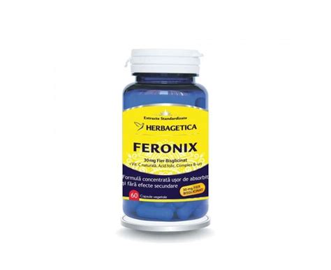 Feronix 60 Capsule Herbagetica La 2719lei Nutriplantmedro