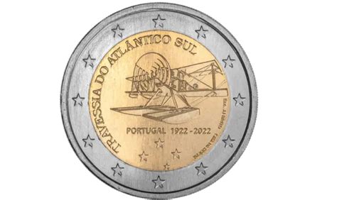 2 EURO COMMEMORATIVE Coin Portugal 2022 First South Atlantic Crossing