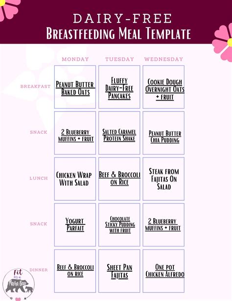 Easy Tips For A Dairy Free Breastfeeding Diet With Meal Plan