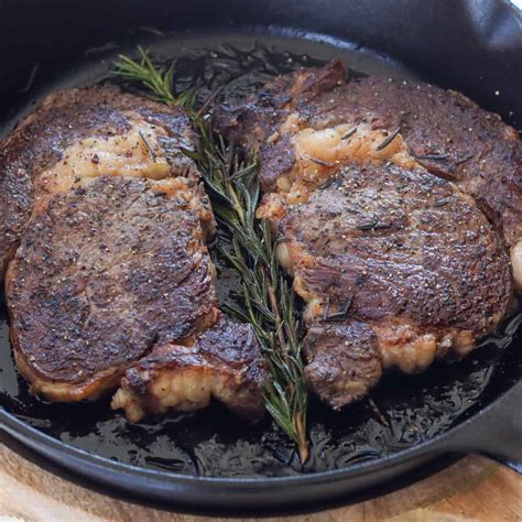 Pan Seared Ribeye Steak Seeking Good Eats