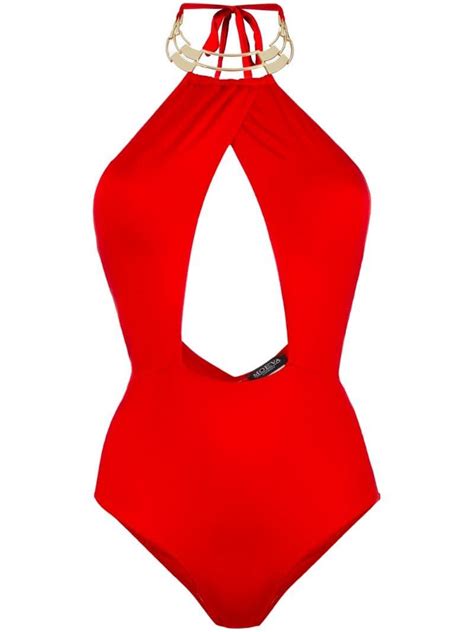 Moeva Alyssa One Piece Red Swimsuit Design One Piece Swimwear