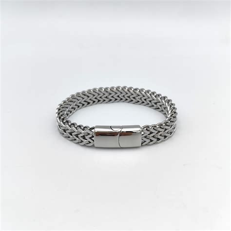 Bjfhfdr Popular Positive And Negative Chain Titanium Steel Bracelet Hip