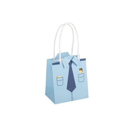 Sacs Cadeaux Police Bleu Marine Or Fiesta Republic