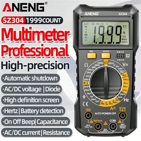 Aneng Aneng Sz Digital Multimeter Ac Voltmeter Ammeter Non Contact