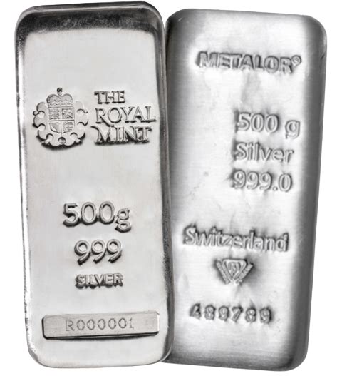 Silver 500 Gram Bullion Bar - Low Premiums - Auronum®