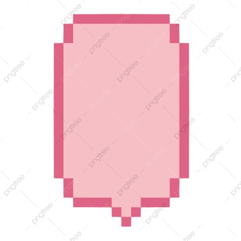 Comics Text Dialog Box Png Picture Red Pink Pixel Art Text Box Color